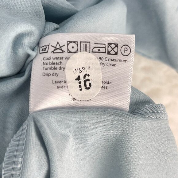 Swannies Men's Solid Blue Short Sleeve Athletic Golf Stretch Casual Polo Size XL - Picture 10 of 12